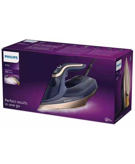 Philips | DST8020/20 Azur 8000 Series | Steam Iron | 3000 W | Water tank capacity 300 ml | Continuous steam 55 g/min | Light blu