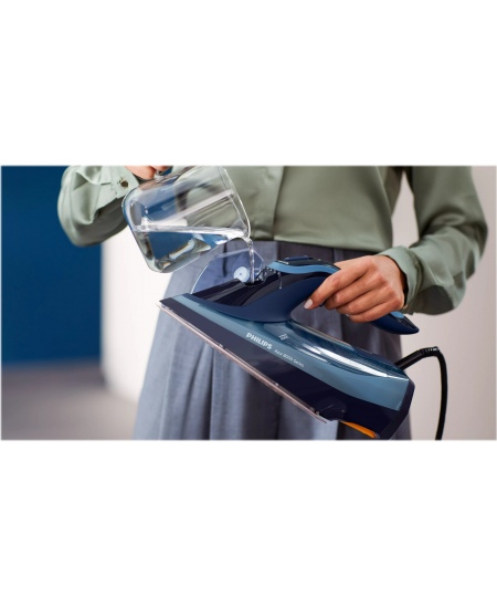 Philips | DST8020/20 Azur 8000 Series | Steam Iron | 3000 W | Water tank capacity 300 ml | Continuous steam 55 g/min | Light blu