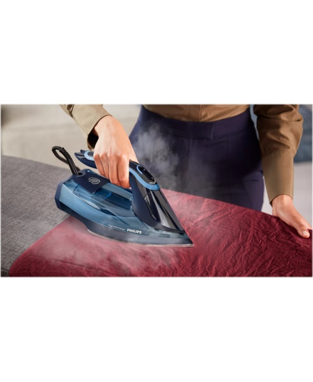 Philips | DST8020/20 Azur 8000 Series | Steam Iron | 3000 W | Water tank capacity 300 ml | Continuous steam 55 g/min | Light blu