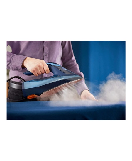 Philips | DST8020/20 Azur 8000 Series | Steam Iron | 3000 W | Water tank capacity 300 ml | Continuous steam 55 g/min | Light blu