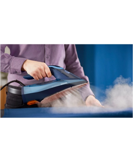 Philips | DST8020/20 Azur 8000 Series | Steam Iron | 3000 W | Water tank capacity 300 ml | Continuous steam 55 g/min | Light blu