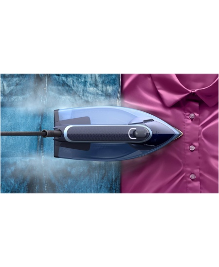 Philips | DST8020/20 Azur 8000 Series | Steam Iron | 3000 W | Water tank capacity 300 ml | Continuous steam 55 g/min | Light blu