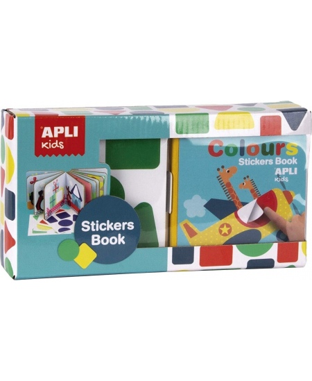 APLI Kids knyga su lipdukais GEOMETRINĖS FORMOS
