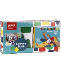 APLI Kids knyga su lipdukais GEOMETRINĖS FORMOS