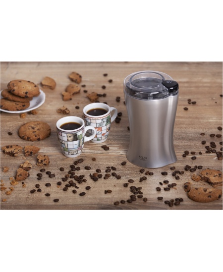 Coffee Grinder Adler AD 443 Stainless steel, 150 W, 70 g, Number of cups 8 pc(s),