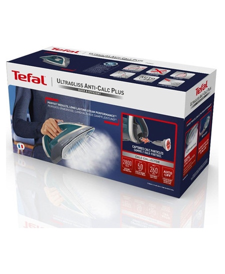 TEFAL | Steam Iron | Ultragliss Plus FV6842 | Steam Iron | 2800 W | Continuous steam 50 g/min | Steam boost performance 260 g/mi