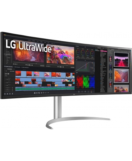 LG 49WQ95C-W 49“ UltraWide Curved LED Monitor 5120x1440/400cd/m2/5ms/ HDMI USB Type C Display Port | LG | Monitor | 49WQ95C-W 