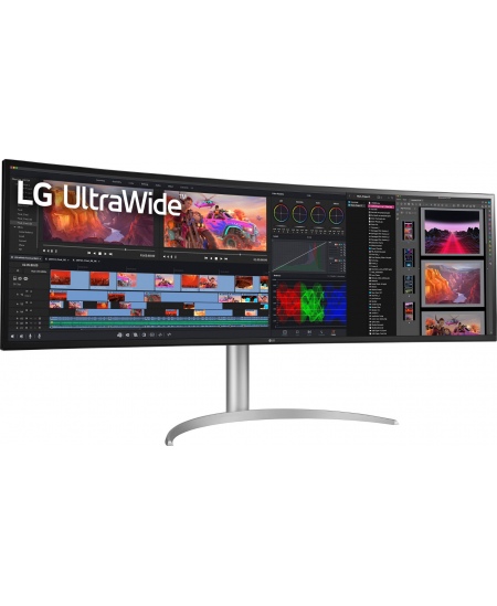 LG 49WQ95C-W 49“ UltraWide Curved LED Monitor 5120x1440/400cd/m2/5ms/ HDMI USB Type C Display Port | LG | Monitor | 49WQ95C-W 