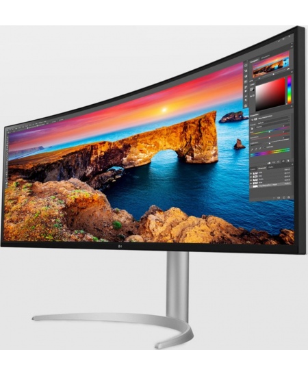 LG 49WQ95C-W 49“ UltraWide Curved LED Monitor 5120x1440/400cd/m2/5ms/ HDMI USB Type C Display Port | LG | Monitor | 49WQ95C-W 