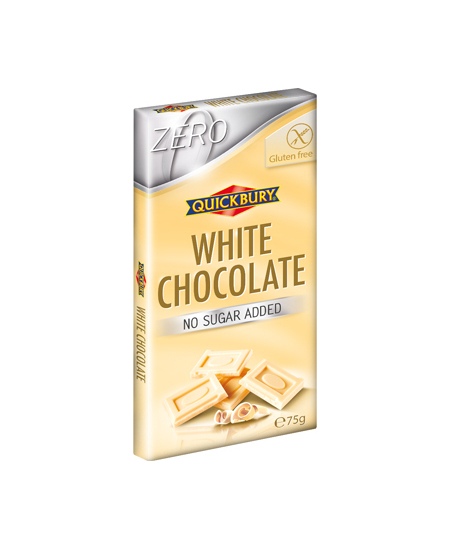 Baltasis šokoladas, be pridėtinio cukraus, 75 g