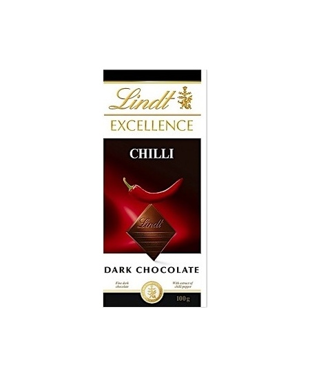 Šokoladas LINDT Excellence, juodas, su aitriosiomis paprikomis, 100g