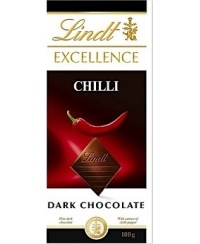Šokoladas LINDT Excellence, juodas, su aitriosiomis paprikomis, 100g