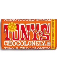 Pieniškas šokoladas, TONY'S, 32%, su karamele ir jūros druska, 180g