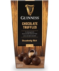 Juodojo šokolado saldainiai GUINNESS, su triufeliai, 135 g