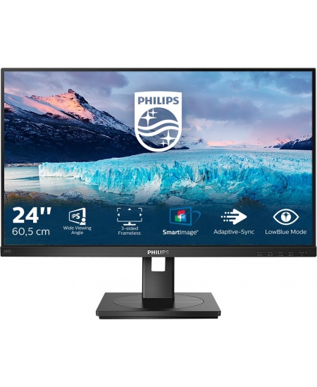 Philips | 242S1AE | 23.8 " | IPS | FHD | 16:9 | 75 Hz | 4 ms | 1920 x 1080 pixels | 250 cd/m² | HDMI ports quantity 1 | Bl
