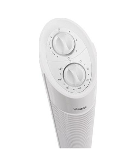 Tristar | VE-5905 | Tower Fan | White | Diameter 22 cm | Number of speeds 3 | Oscillation | 30 W