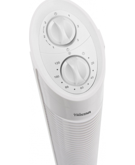 Tristar | VE-5905 | Tower Fan | White | Diameter 22 cm | Number of speeds 3 | Oscillation | 30 W