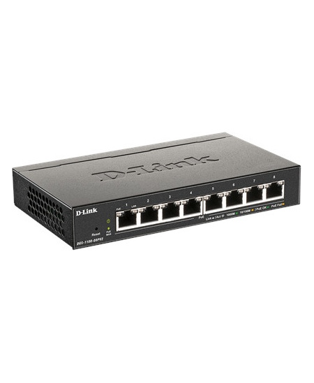 D-Link | 8-Port Gigabit PoE Smart Managed Switch | DGS-1100-08PV2 | Web managed | Desktop | Power supply type External
