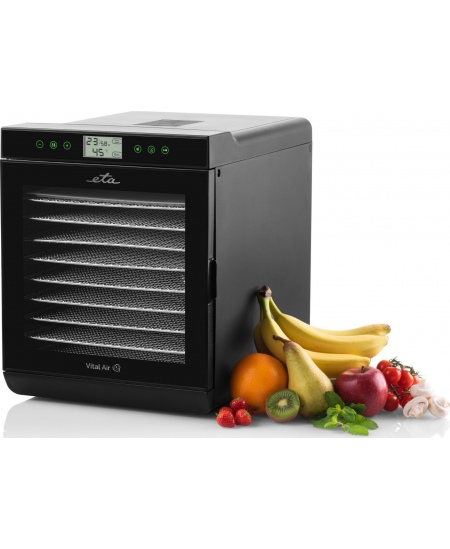 ETA | Fruit dryer | Vital Air II ETA230290000 | Power 650 W | Number of trays 10 | Temperature control | Integrated timer | Blac