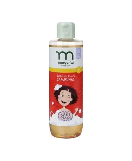 MARGARITA Kakės Makės Žemuogių kvapo šampūnas be ašarų, be SLS  250 ml
