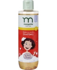 MARGARITA Kakės Makės Žemuogių kvapo šampūnas be ašarų, be SLS  250 ml