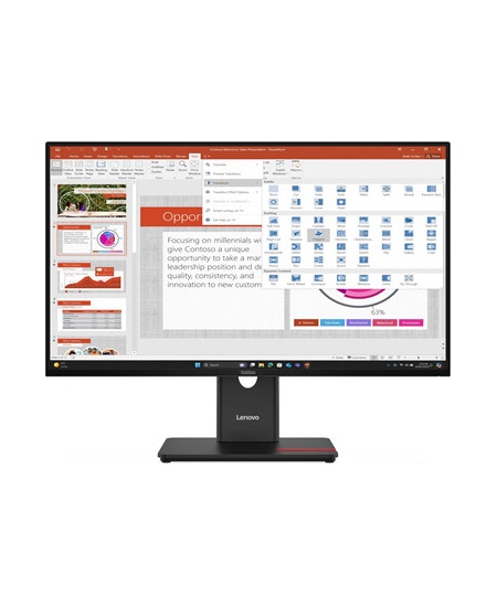 Lenovo T27-40 | 27 " | IPS | 16:9 | 120 Hz | 6 ms | 1920 x 1080 pixels | 300 cd/m² | HDMI ports quantity 1 | Black | Warra