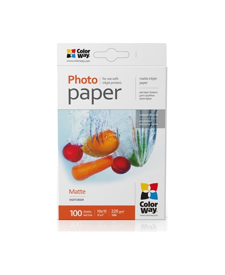 PM2201004R | White | 220 g/m² | 10 x 15 cm | Matte Photo Paper