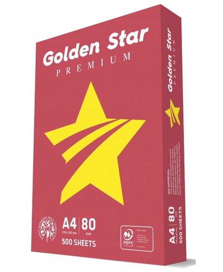 Popierius GOLDEN STAR Premium, 80 g/m2, A4, 500 lapų