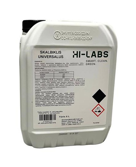 Universalus skalbiklis HIGEJA PROFESSIONAL, 5 l