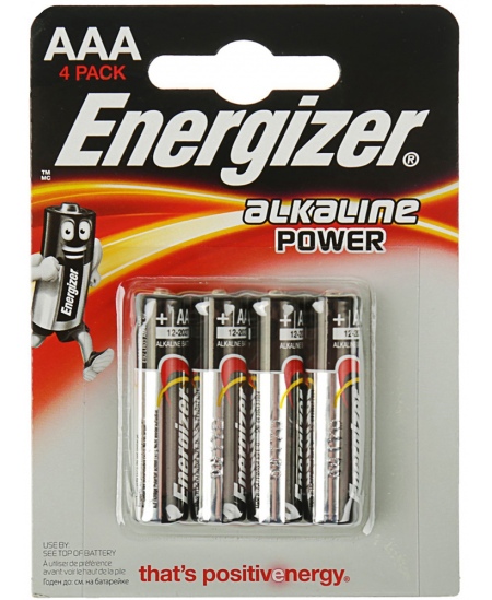 Elementai ENERGIZER LR03 (AAA), 4 vnt.