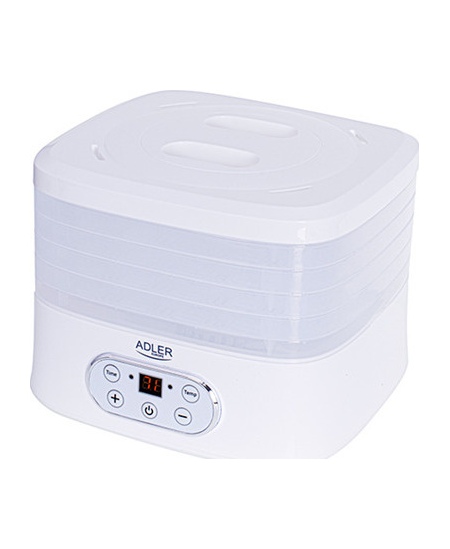 Adler | Food Dehydrator | AD 6658 | Power 230 W | Number of trays 5 | Temperature control | Integrated timer | White