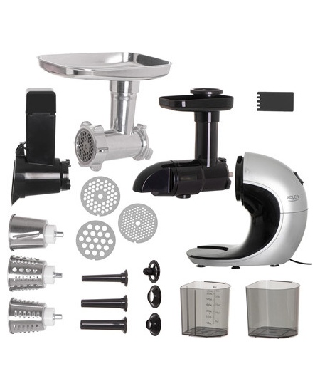Adler | Slow-speed juicer 3in1 - Meat mincer, Juicer, Vegetable grater | AD 4131 | Type  Slow Juicer | Stainless Steel | 150 W |