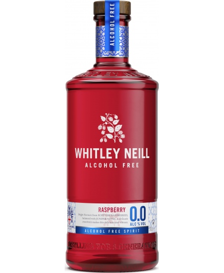 Nealkoholinis džinas WHITLEY NEILL, Raspberry, 0.0%, 0,7 l