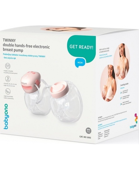 BabyOno elektrinis pientraukis dvigubas laisvų rankų, TWINNY, 1002