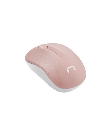 Natec Mouse, Toucan, Wireless, 1600 DPI, Optical, Pink-White