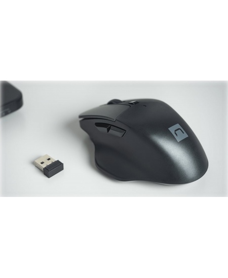 Natec Mouse, BlackBird 2, Silent, Wireless, 1600 DPI, Optical, Black