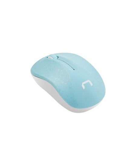 Natec Mouse, Toucan, Wireless, 1600 DPI, Optical, Blue/White
