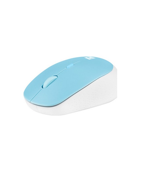 Natec Mouse Harrier 2 Wireless, White/Blue, Bluetooth