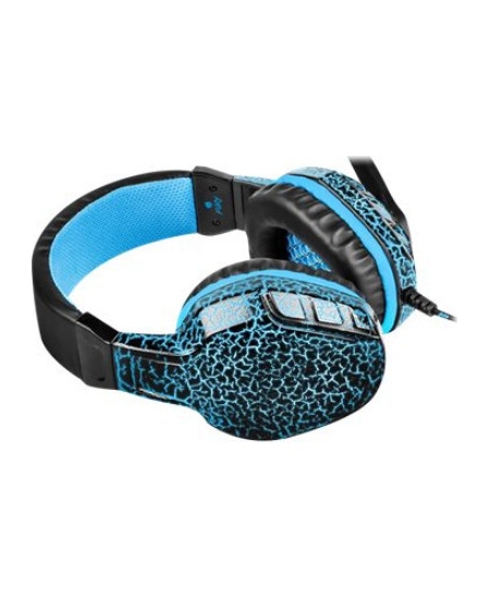 Fury Gaming Headset, Wired, NFU-0863Hellcat, Black/Blue, Built-in microphone