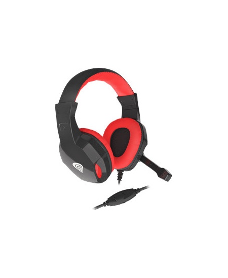 GENESIS ARGON 110 Gaming Headset, On-Ear, Wired, Microphone, Black/Red