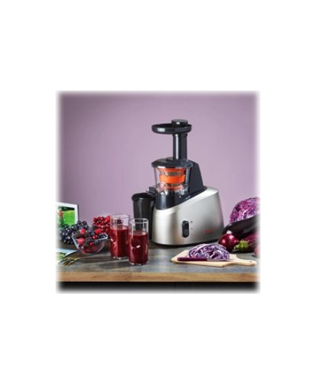 TEFAL | Slow Juicer | ZC255B38 | Type Electric | Silver/ black | 200 W | Extra large fruit input | Number of speeds 2 | 82 RPM