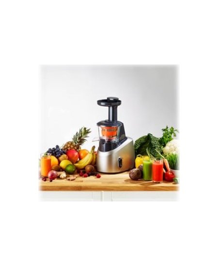 TEFAL | Slow Juicer | ZC255B38 | Type Electric | Silver/ black | 200 W | Extra large fruit input | Number of speeds 2 | 82 RPM
