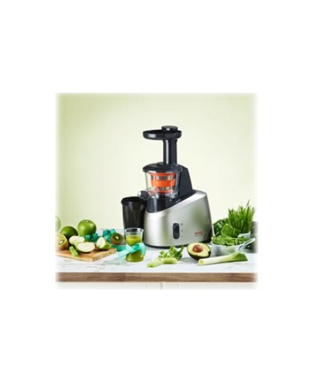TEFAL | Slow Juicer | ZC255B38 | Type Electric | Silver/ black | 200 W | Extra large fruit input | Number of speeds 2 | 82 RPM