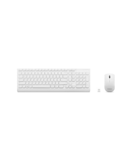 Lenovo | Wireless Combo Keyboard & Mouse | 510 | White | Keyboard and Mouse Combo | 2.4 GHz Wireless via Nano USB | Batterie