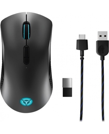 Lenovo | Wireless Gaming Mouse | Legion M600 | Optical Mouse | 2.4 GHz, Bluetooth or Wired by USB 2.0 | Black | 1 year(s)