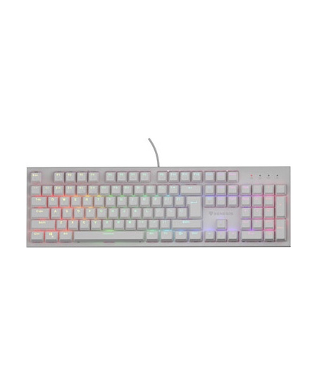 Genesis THOR 303 | Mechanical Gaming Keyboard | Wired | US | White | USB Type-A | Outemu Peach Silent