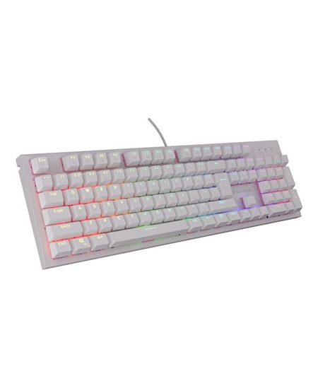 Genesis THOR 303 | Mechanical Gaming Keyboard | Wired | US | White | USB Type-A | Outemu Peach Silent