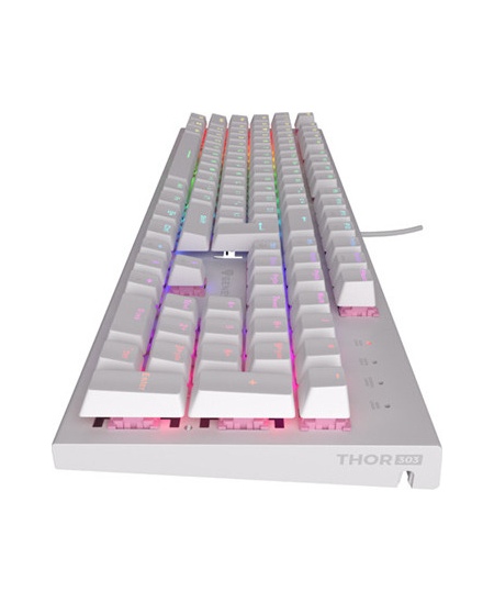 Genesis THOR 303 | Mechanical Gaming Keyboard | Wired | US | White | USB Type-A | Outemu Peach Silent