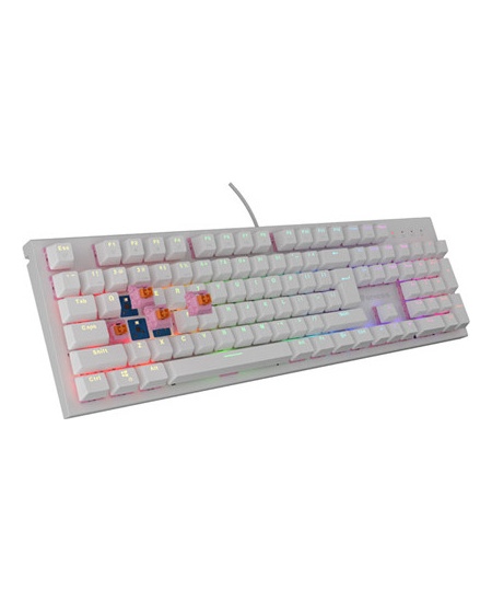Genesis THOR 303 | Mechanical Gaming Keyboard | Wired | US | White | USB Type-A | Outemu Peach Silent