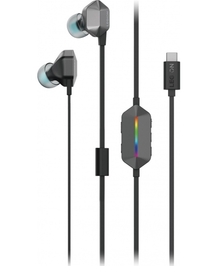 Lenovo RGB Gaming In-Ear Headphones | Legion E510 7.1 | Built-in microphone | Wired | Stormy Gray